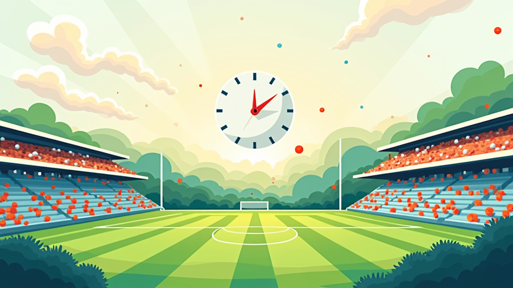 Soccer match schedule illustration
