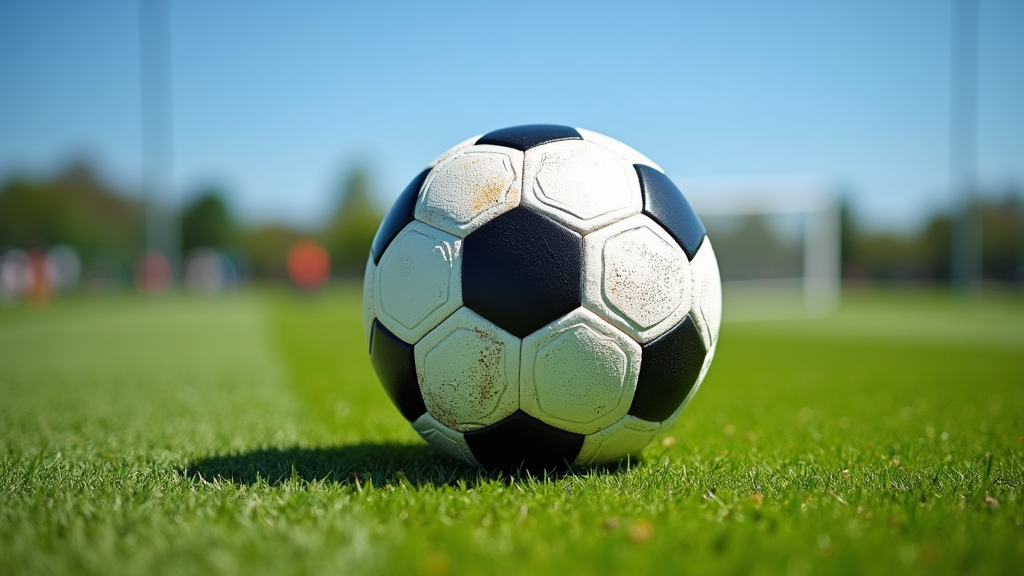 Training Soccer Ball on a Field