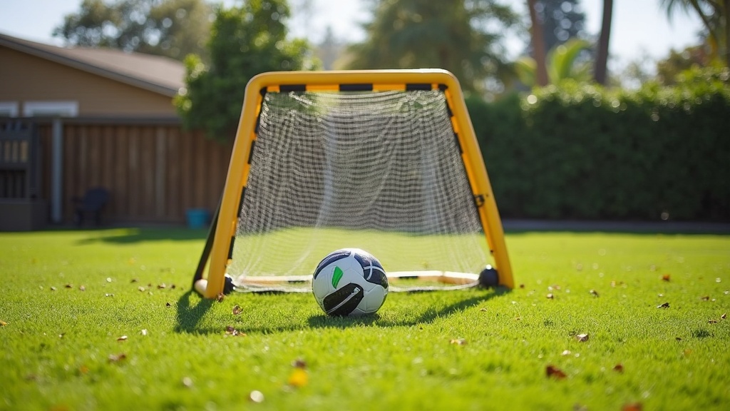 SKLZ Quickster Rebounder setup in a backyard