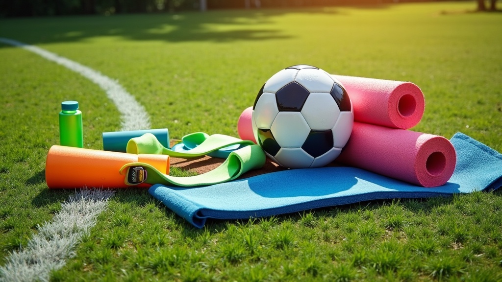 Soccer flexibility exercises illustration