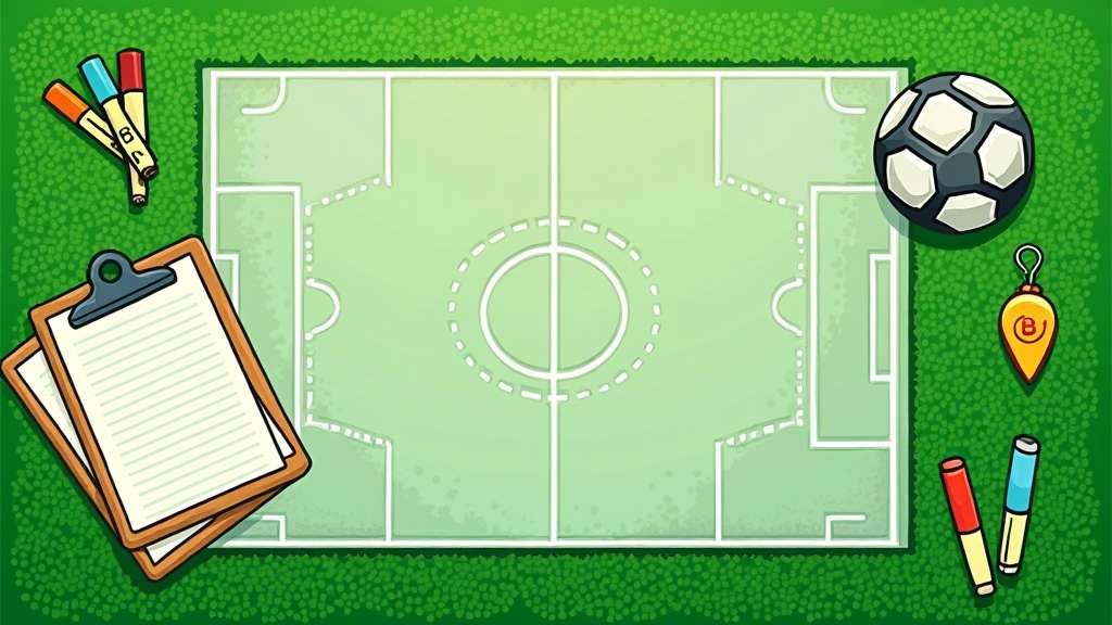 SoccerTutor session diagram on a coaching board