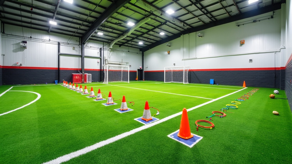 soccer conditioning gear and training space