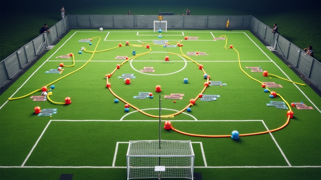 Soccer Tactics Board with Advanced Formations