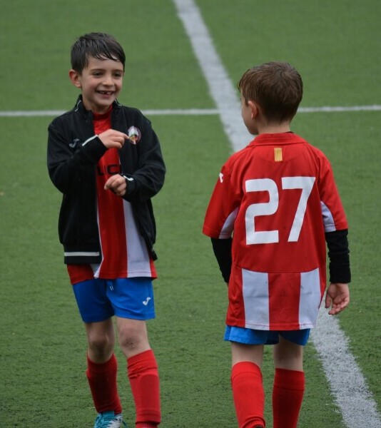 Player encouraging teammate