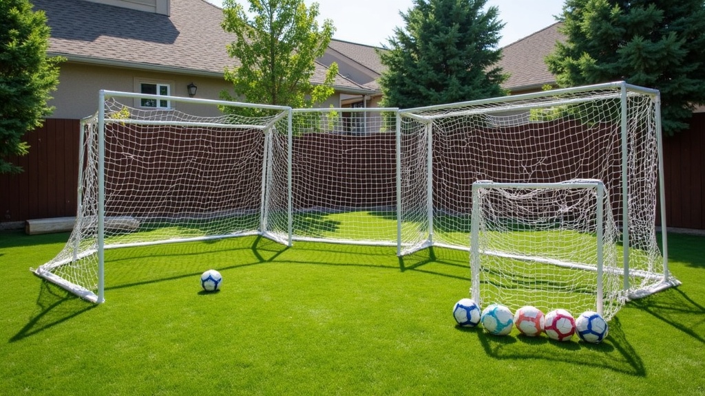 Soccer rebounder nets for solo training